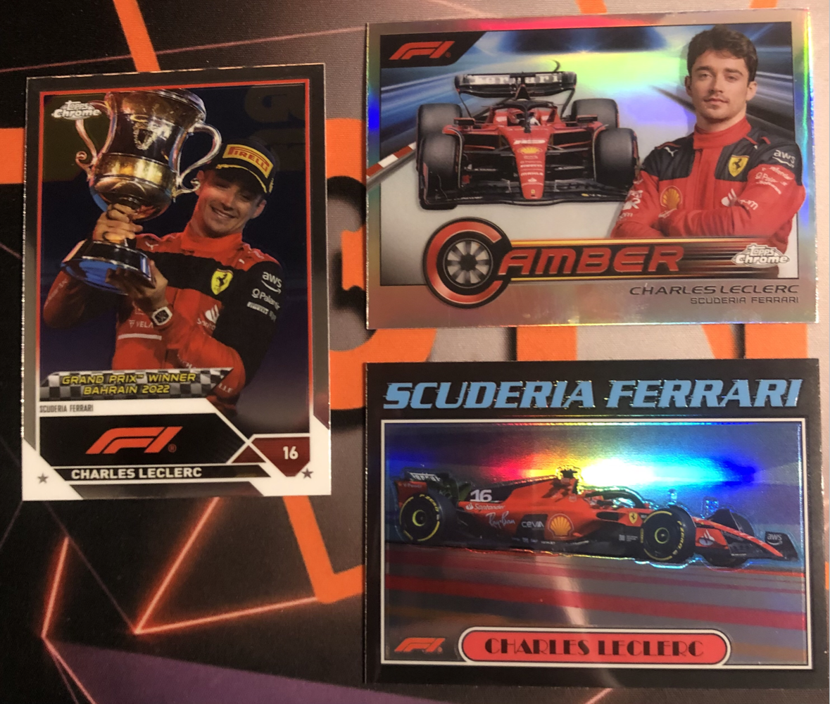Charles Leclerc RARE Bundle of 3 Formula One Topps F1 trading cards