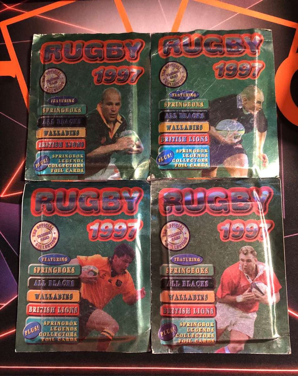 Rugby 1997 Unopened Panini Rugby trading card pack of 6 cards