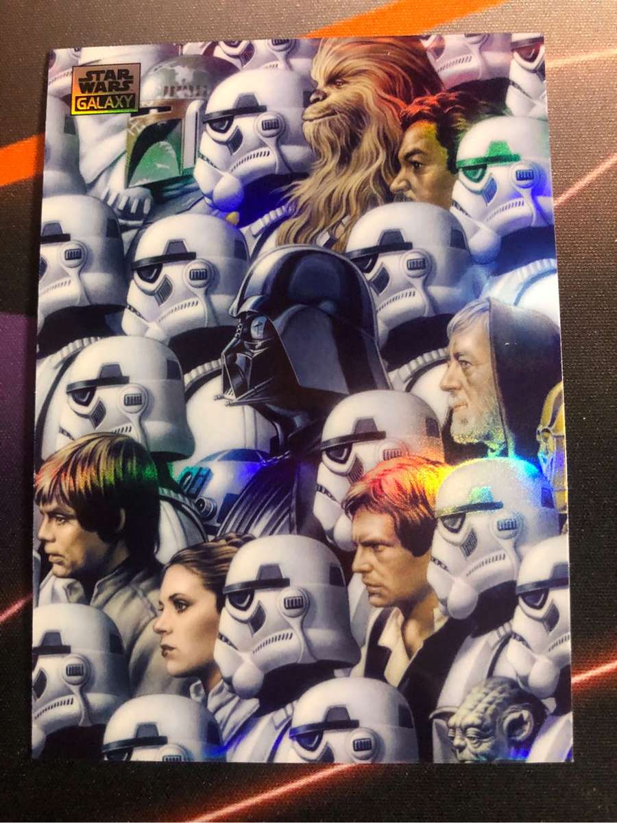 Stormtroopers RARE REFRACTOR Star Wars Galaxy trading card