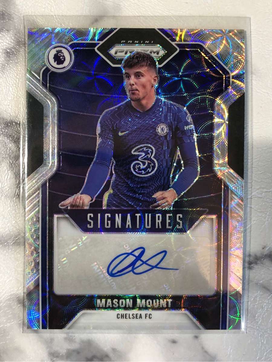 Mason Mount Autograph PRIZM Choice 2022 soccer trading card