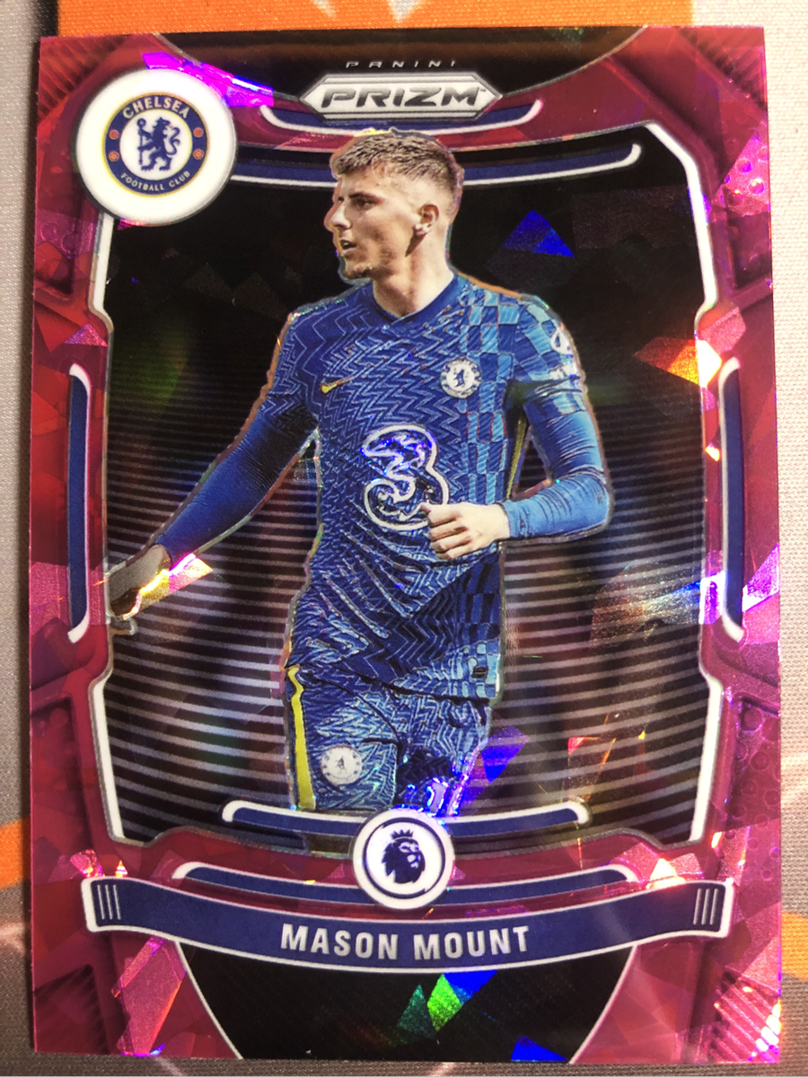Mason mount Pink cracked Ice Prizm 2022 Soccer trading cards