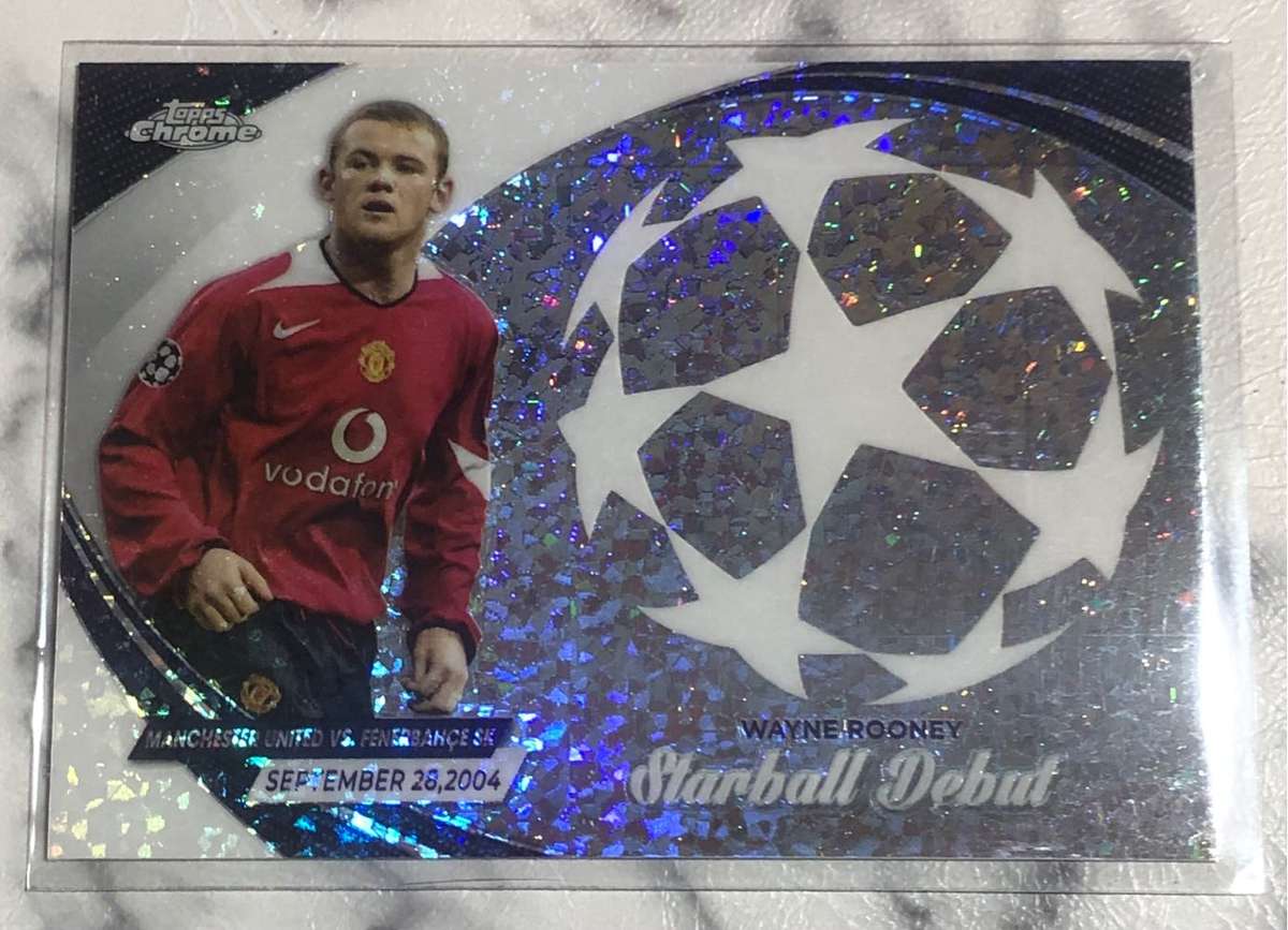 Wayne Rooney STARBALL debut RARE Topps Manchester United  soccer trading card
