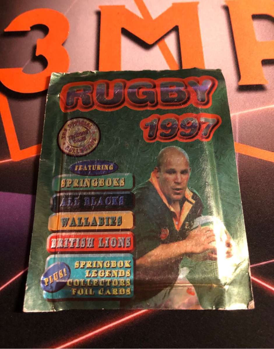 Rugby 1997 Unopened Panini Rugby trading card pack of 6 cards