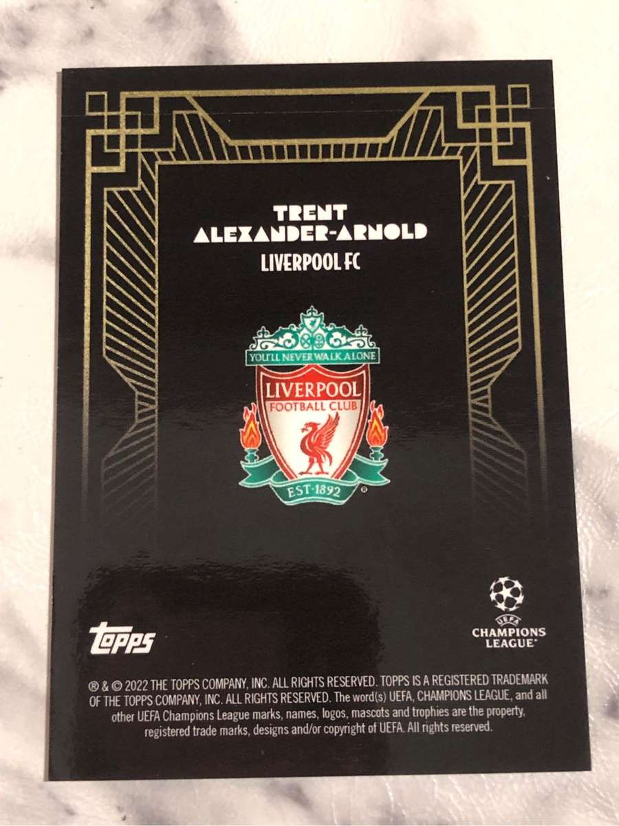 Trent Alexander Arnold Topps Deco 2022 soccer trading card