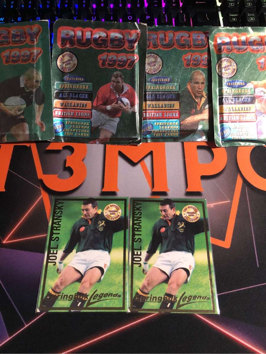 Joel Stransky Springbok Legends 1997 Rugby trading card