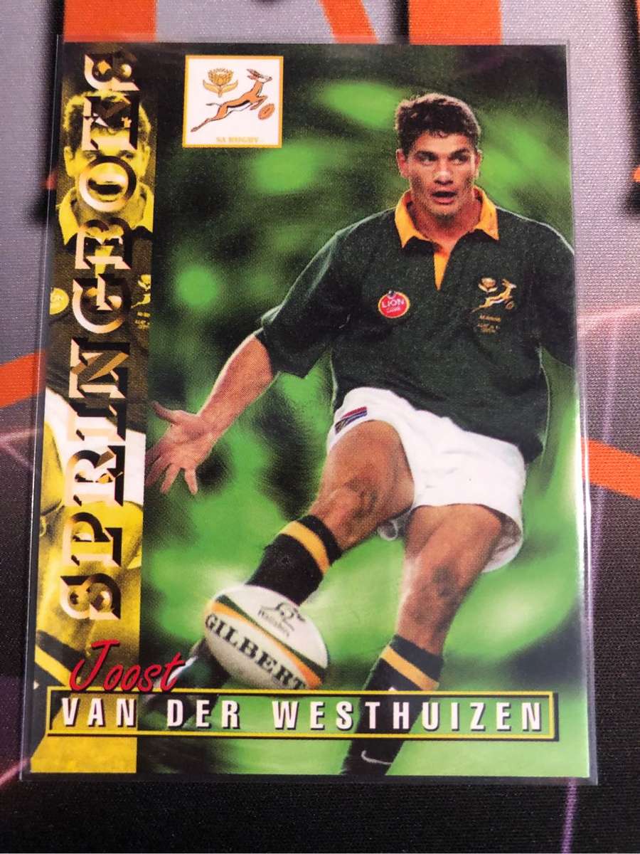 Joost Van Der Westhuizen RARE Springbok 1997 Rugby trading card