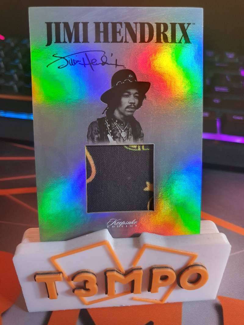 Jimi Hendrix AUTHENTIC piece of Memorabillia Relic Keepsake Collection Trading card 