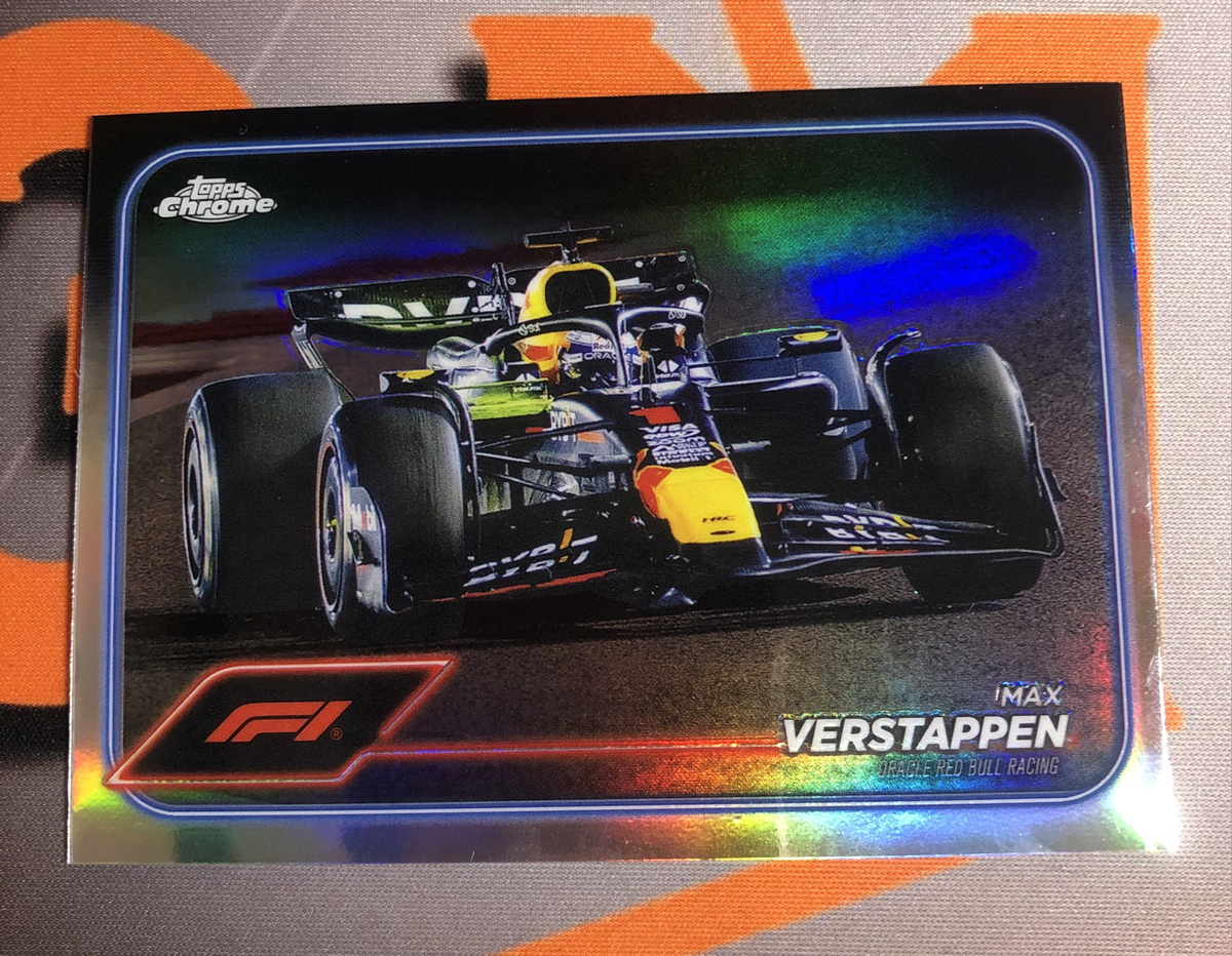 Max Verstappen REFRACTOR Topps chrome F1 trading card