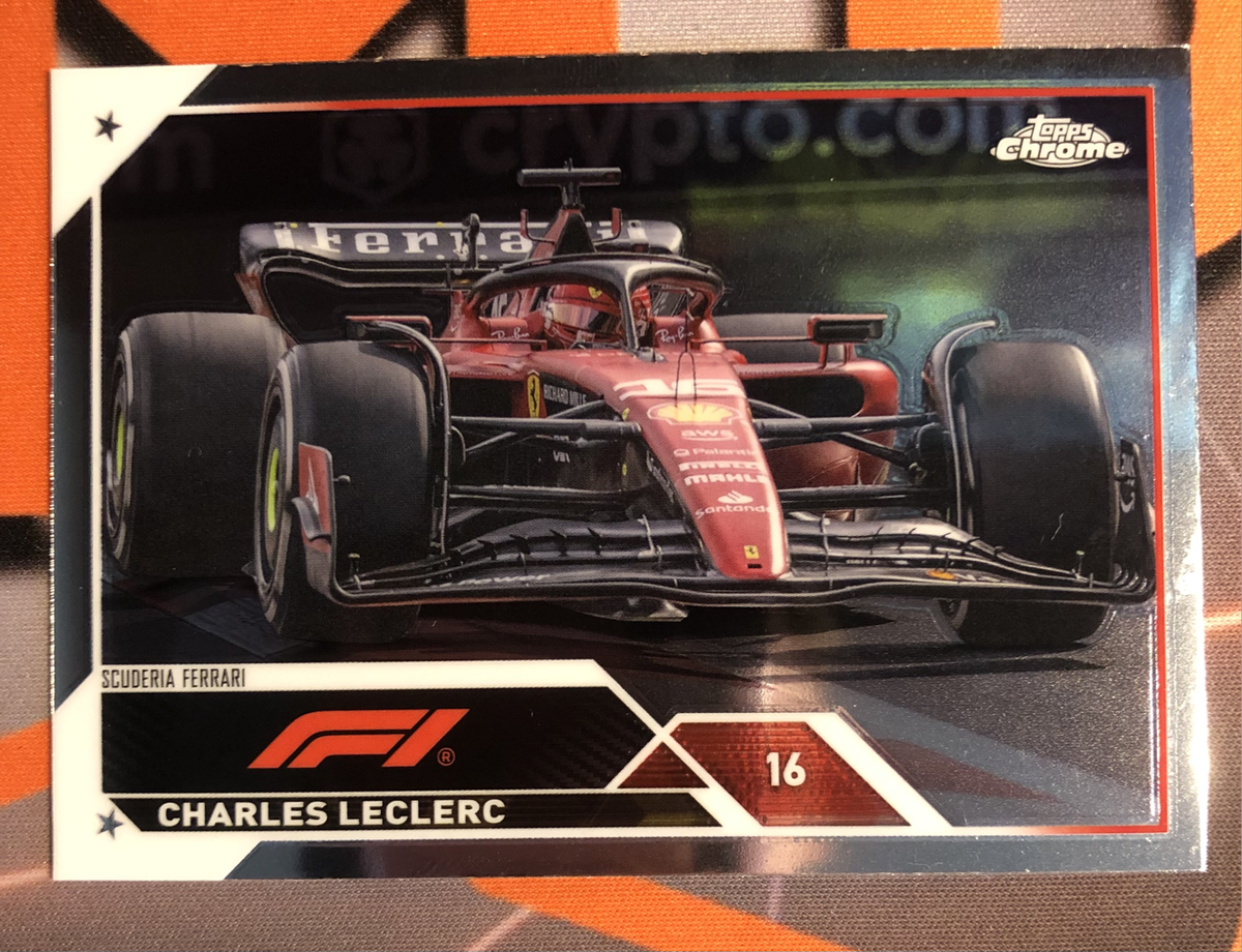 Charles Leclerc Topps Chrome F1 trading card