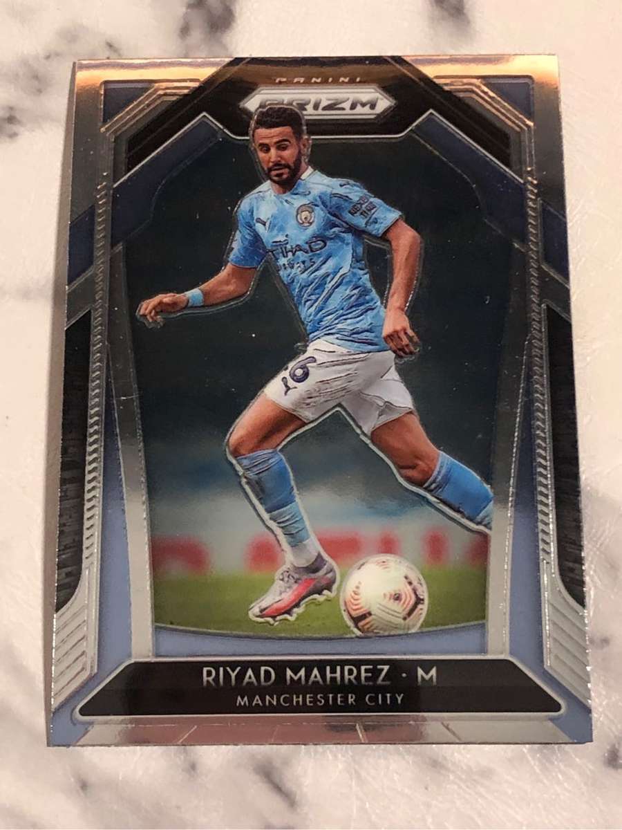 Riyad Mahrez PRIZM 2020 soccer trading card