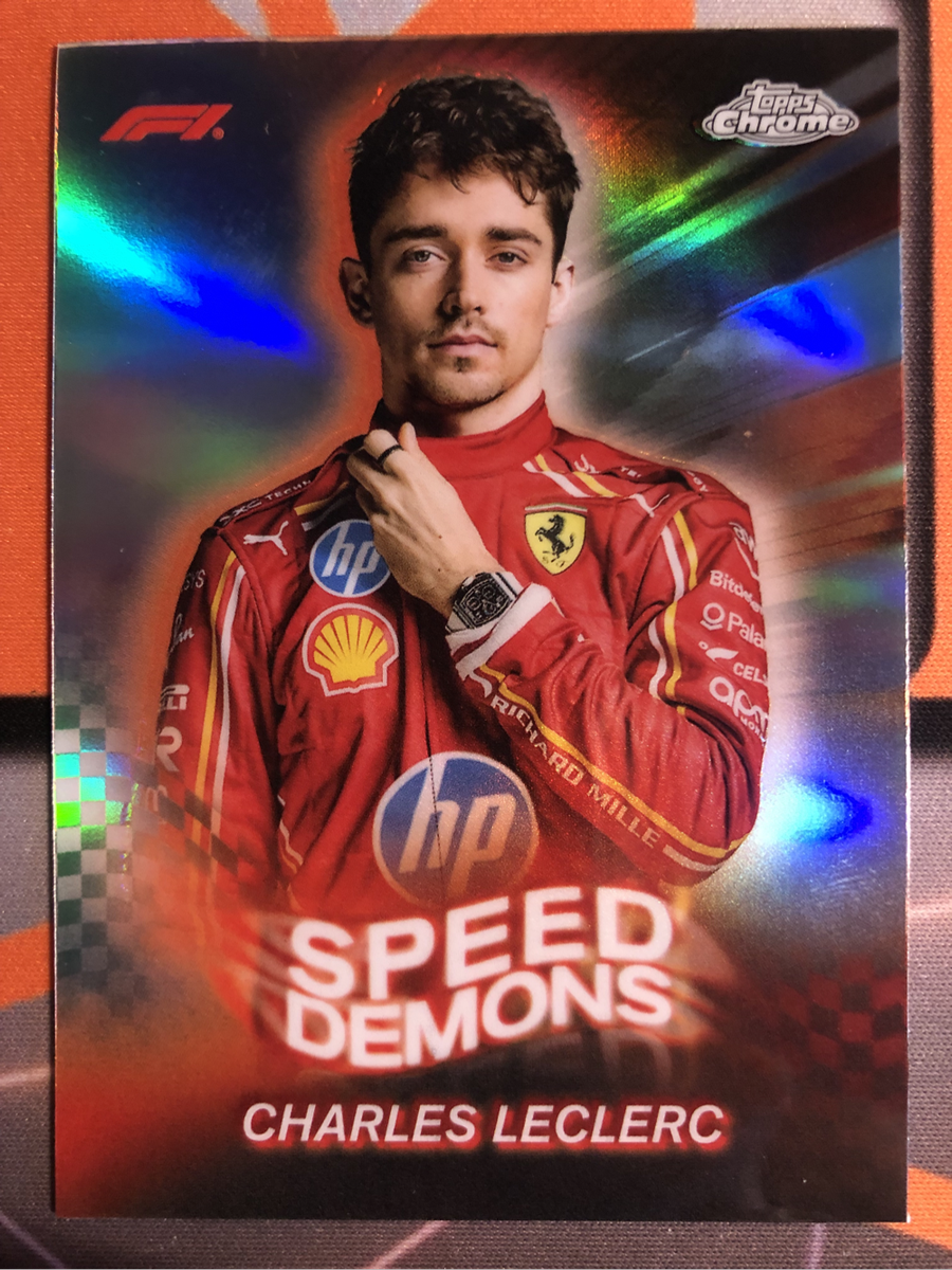Charles Leclerc REFRACTOR F1 Topps Chrome 2024 trading card
