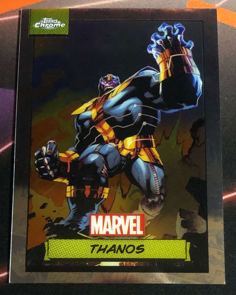Thanos Topps Chrome 2024 Marvel trading card