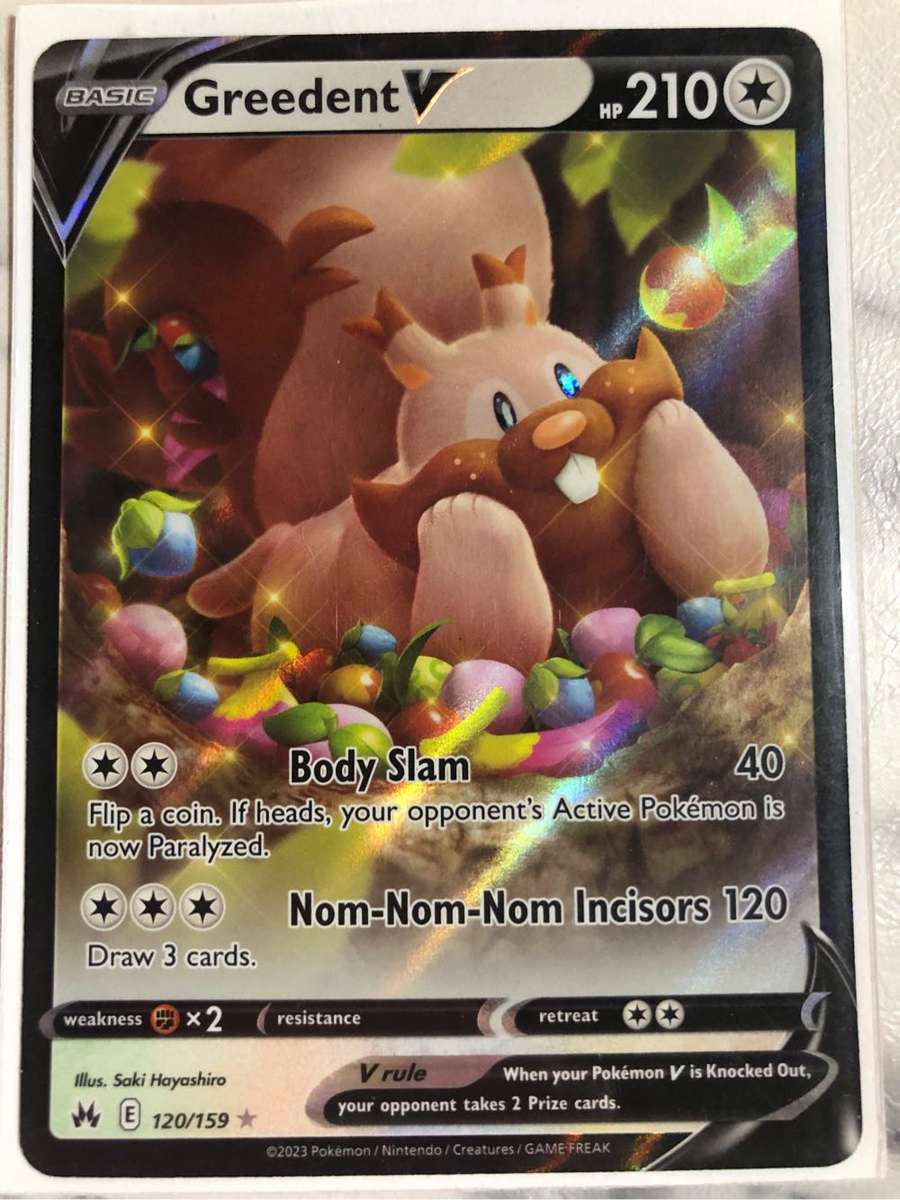 Greedent 3 Pokemon trading card BUNDLE