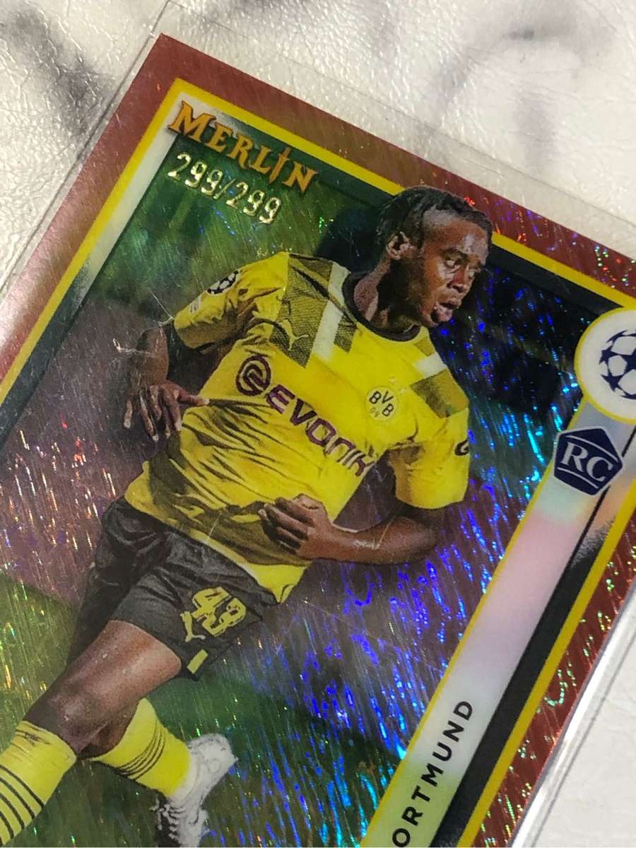 Jamie Bynoe-Gittens ROOKIE NUMBERED out of 299 Topps Merlin 2023 soccer trading card