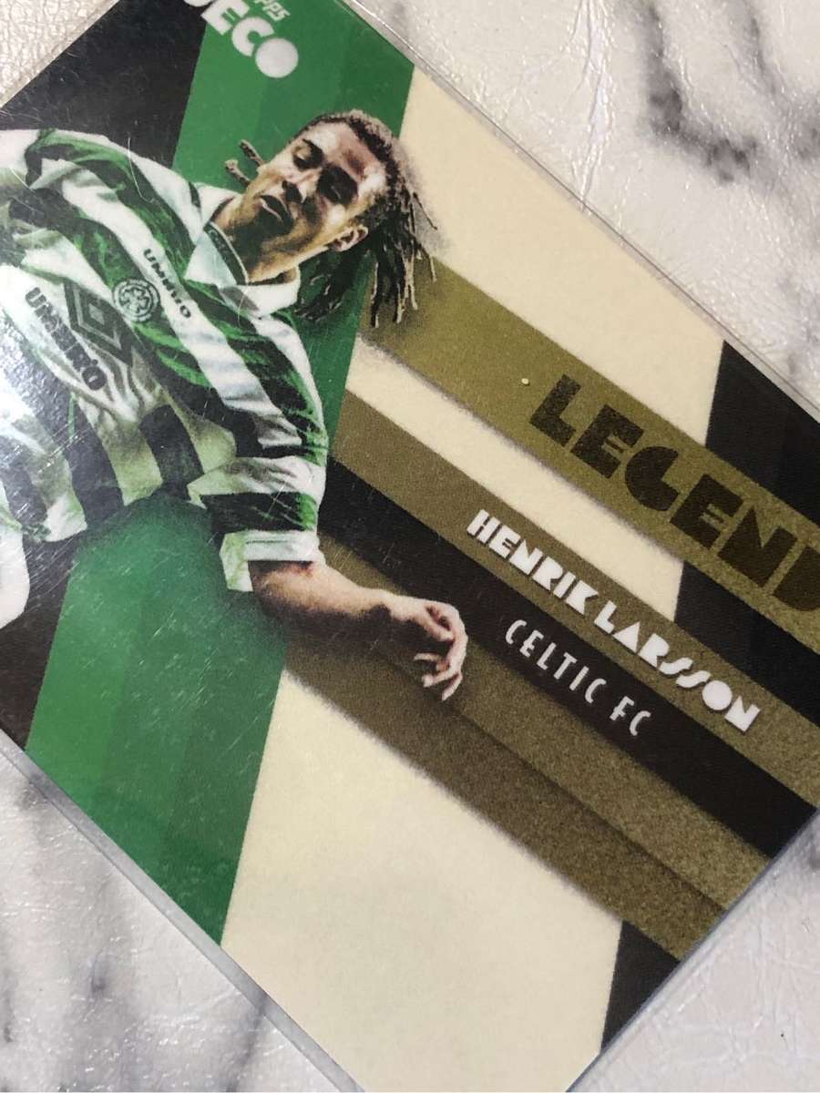 Henrik Larsson Celtic LEGEND Topps Deco 2022 Soccer trading card