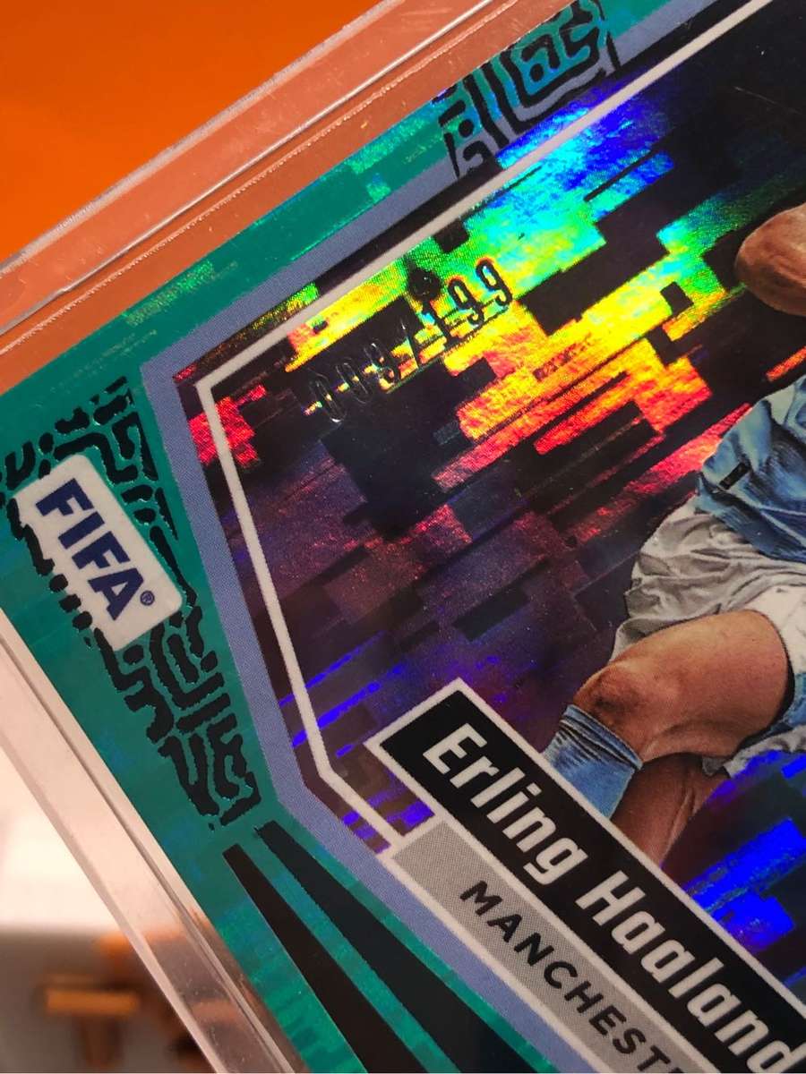 Erling Haaland NUMBERED 9 out of 199 Topps 2023-24 Soccer trading card 