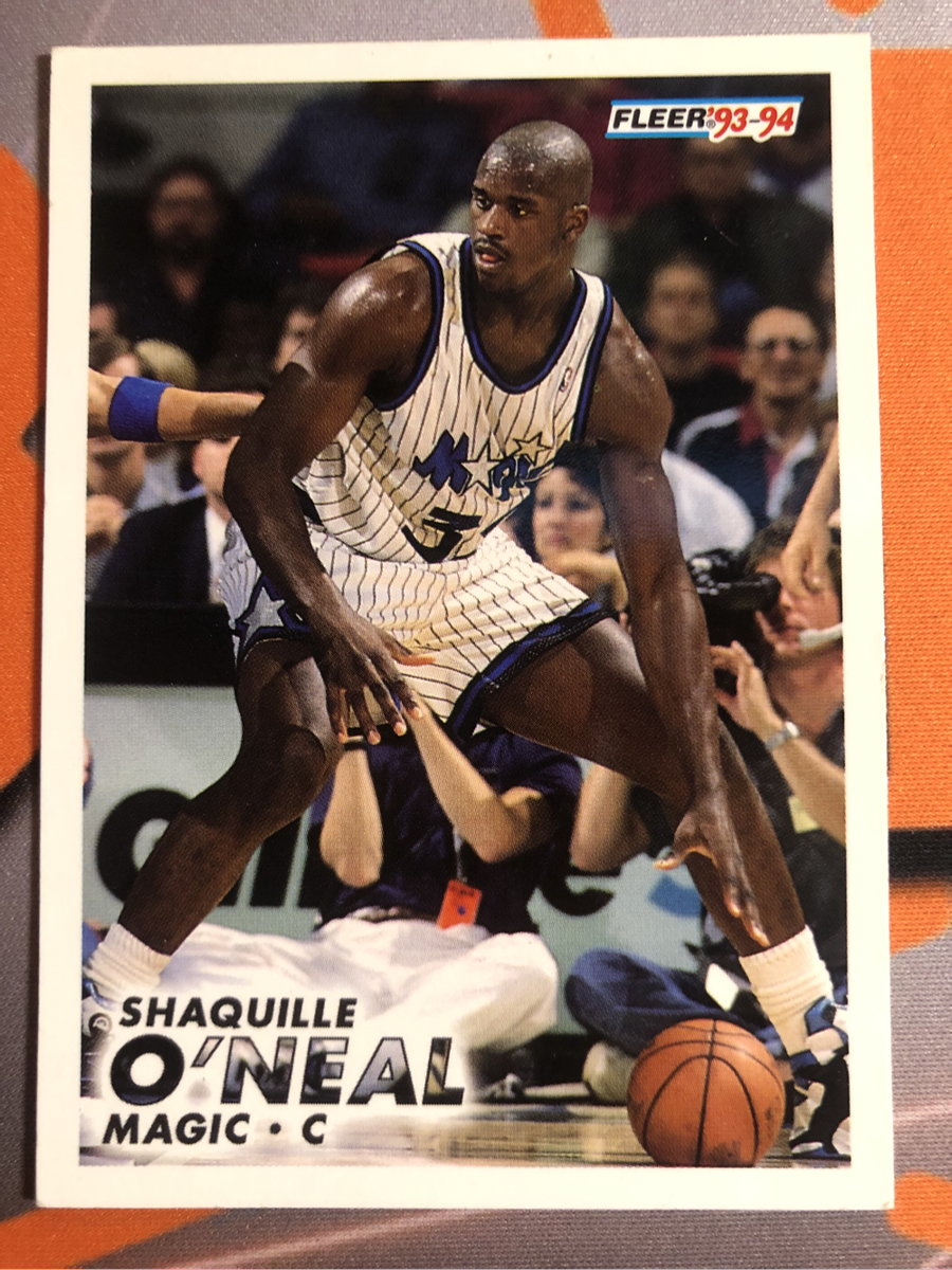 Shaquille Oneal NBA Fleer 1993 basketball trading card
