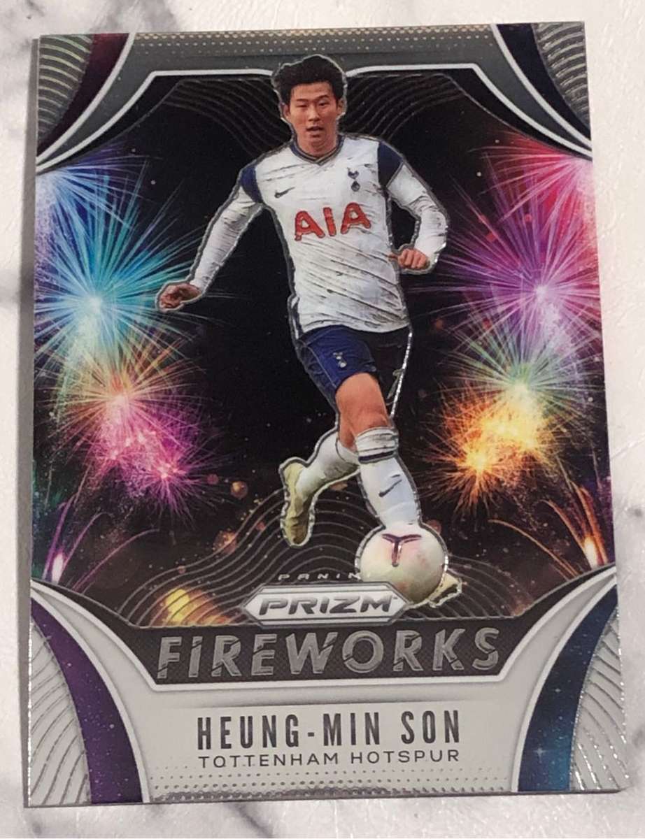 Heung-min Son PRIZM Fireworks 2020 Soccer trading card