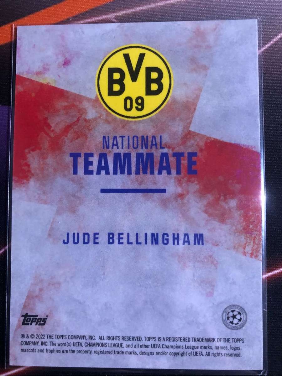 Jude Belingham Topps 2022 Soccer trading card