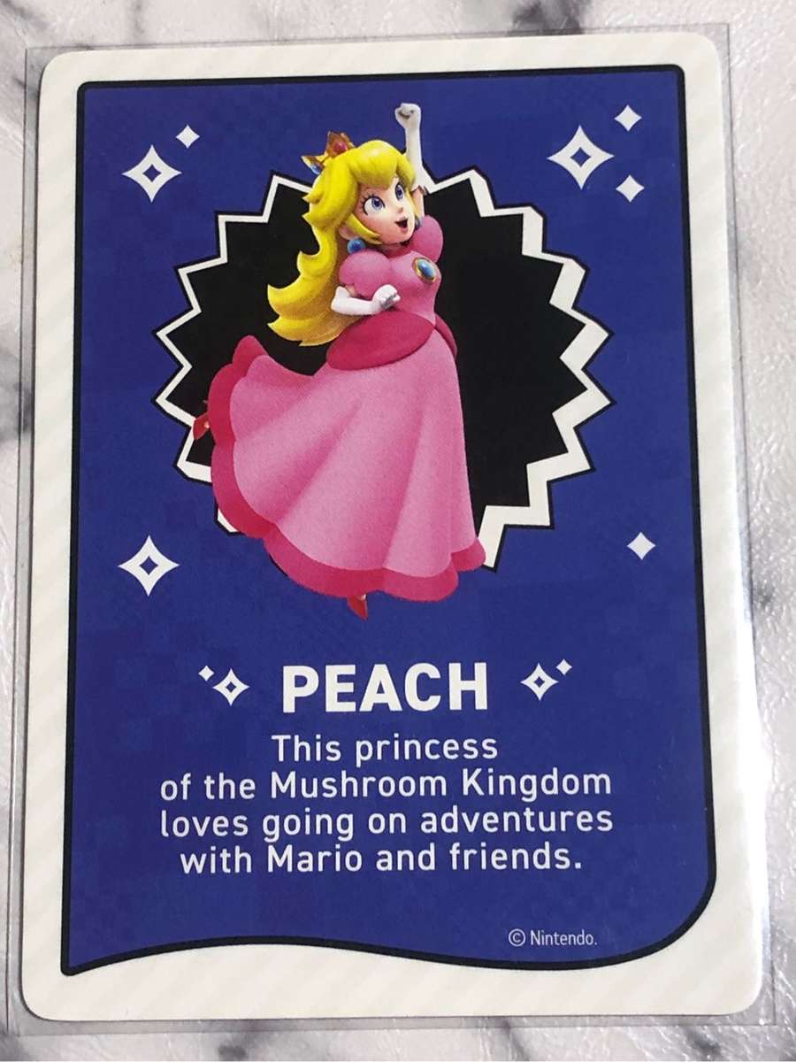 Princess Peach  Mario Wonder Very Rare trading card 2023
