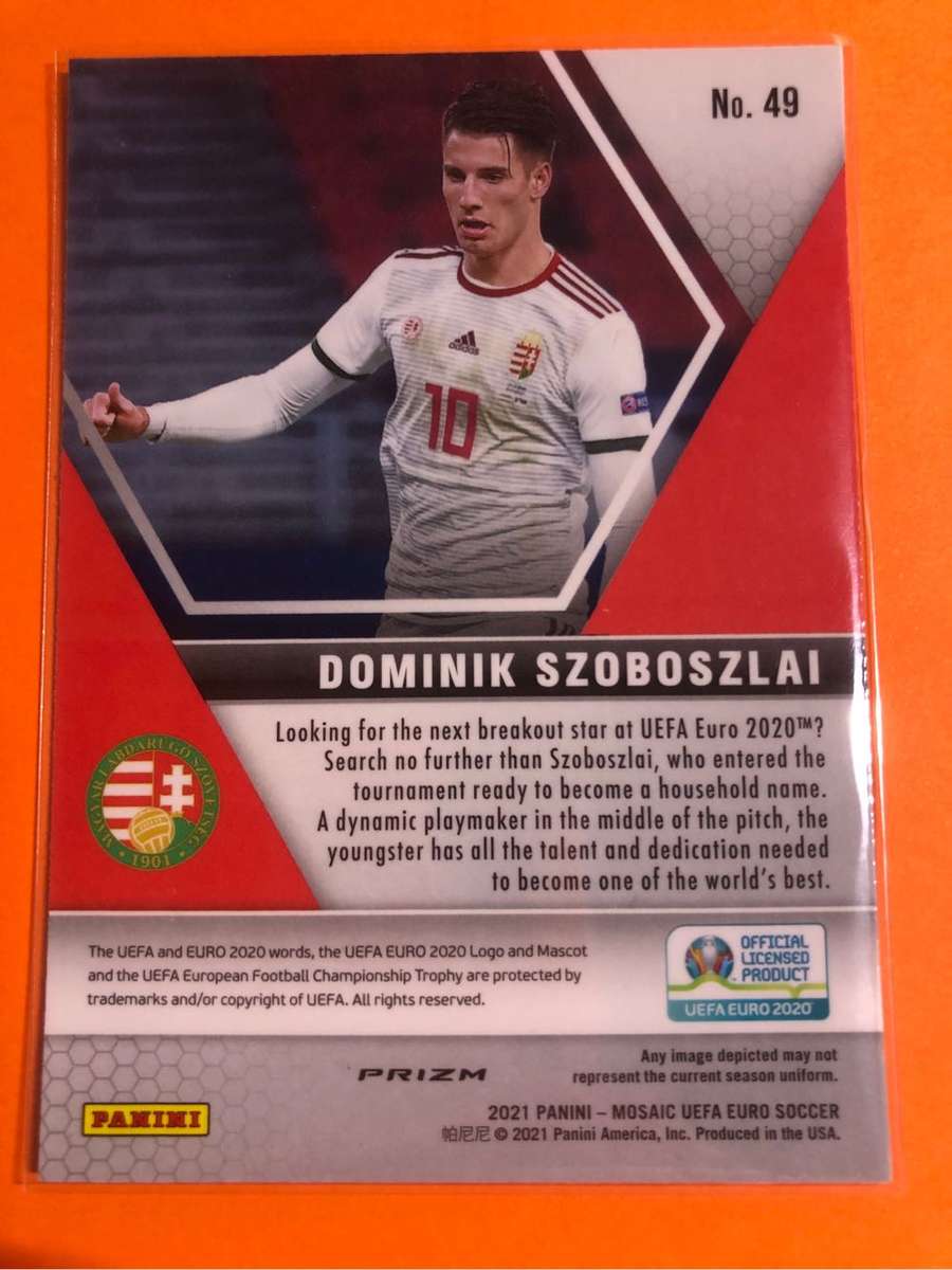 Dominik Szoboszlai ROOKIE Mirror Refractor Mosaic Euros 2020 soccer trading card