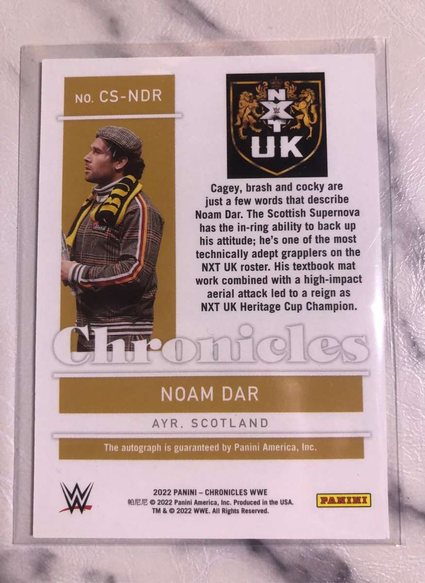 WWE Noam Dar AUTOGRAPH  Chronicles 2022 WWE trading card
