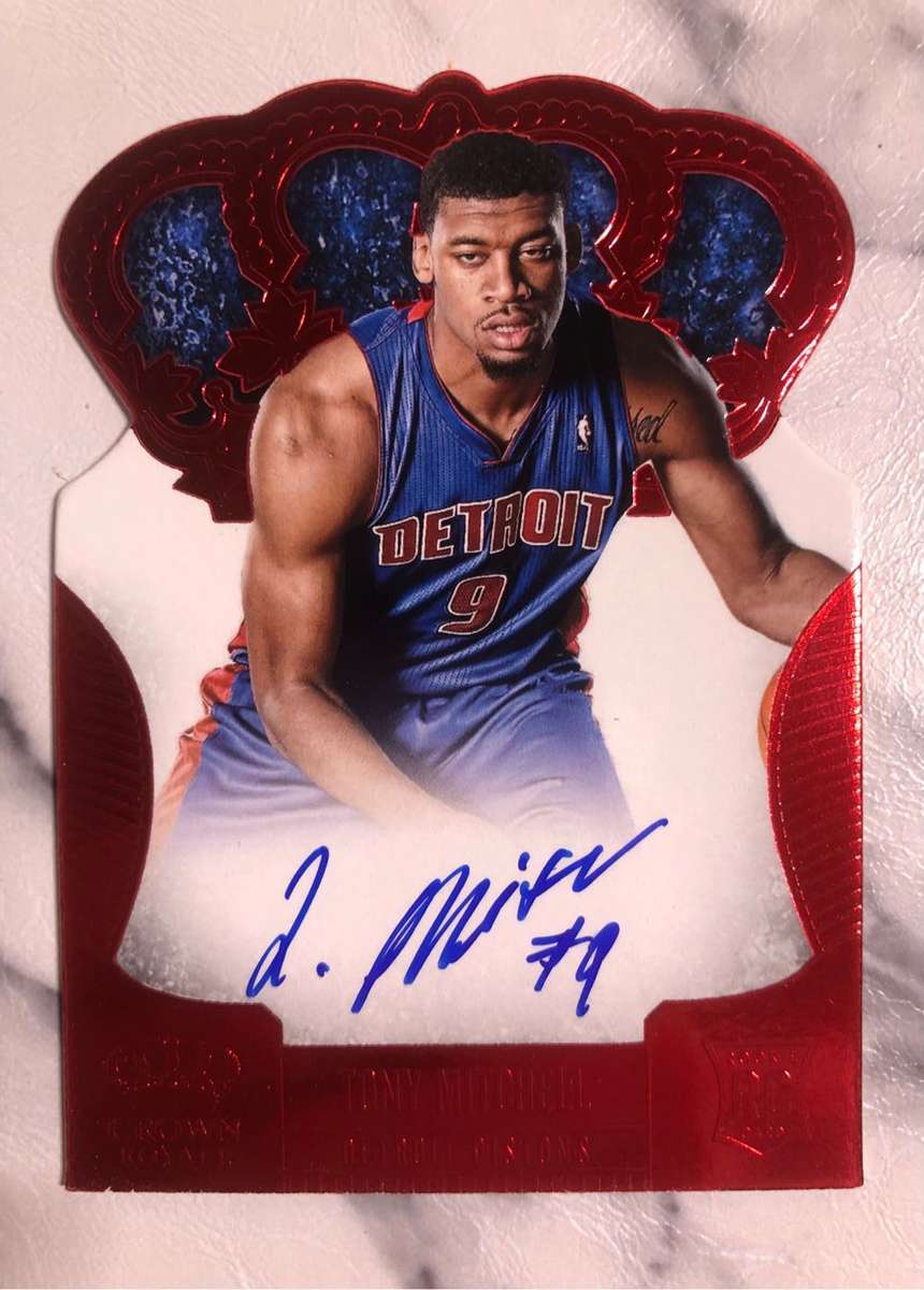 Tony Mitchell AUTOGRAPH   Rookie NUMBERED out of 75 2013 Die cut NBA trading card