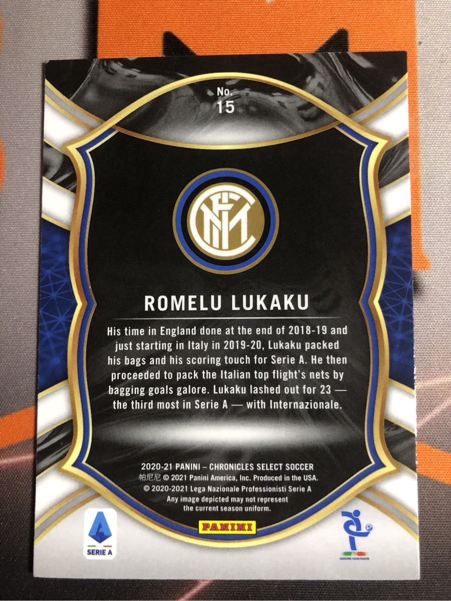 Lukaku RARE 2020 Select Soccer trading card