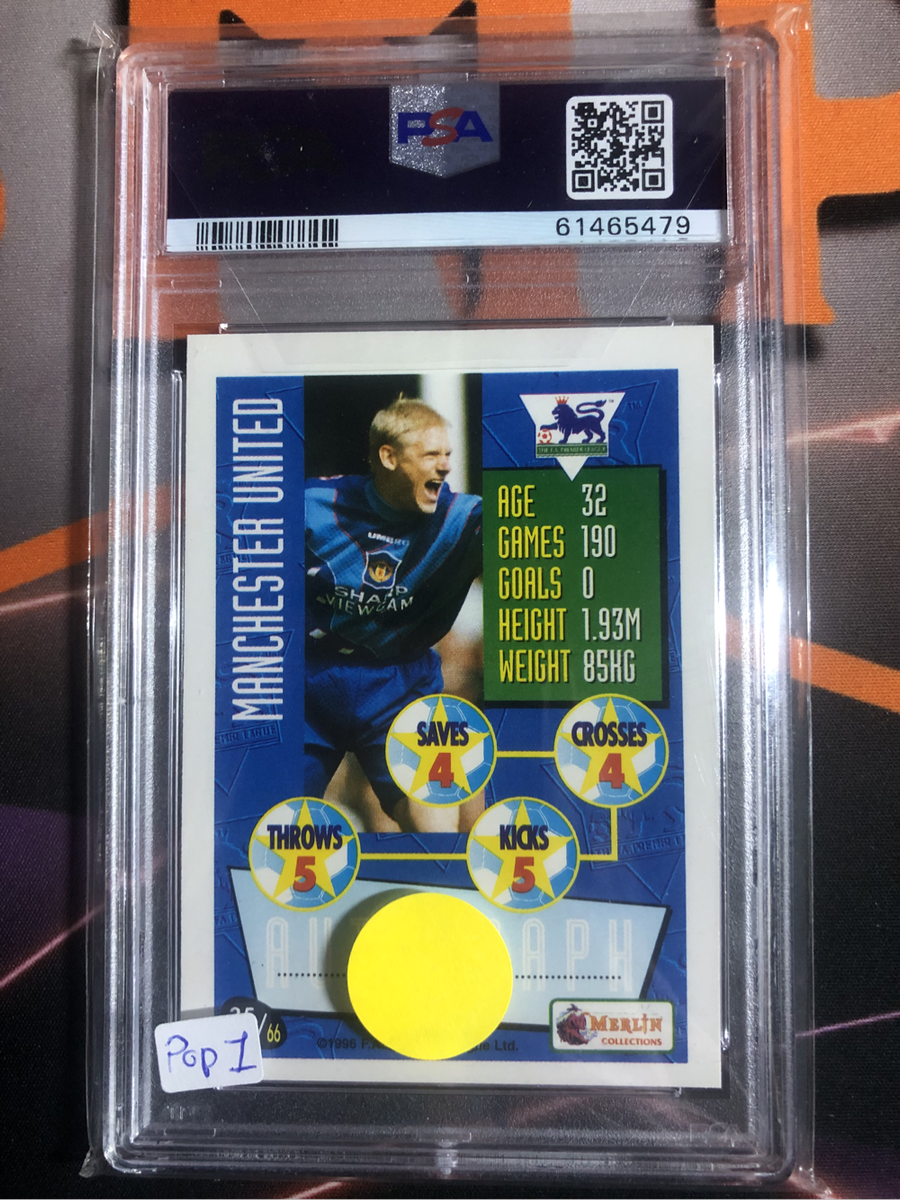 Peter Schmeichel 1996 PSA 6 Population 1 Soccer trading card