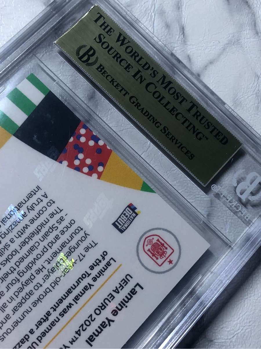Lamine Yamal Graded BGS 10 gold label Rookie Topps now Winning Euros