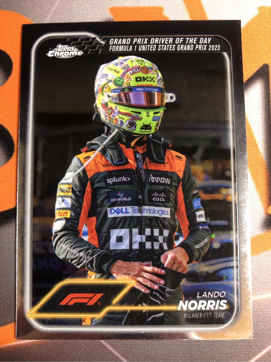 Lando Norris Formula One Topps Chrome F1 trading card