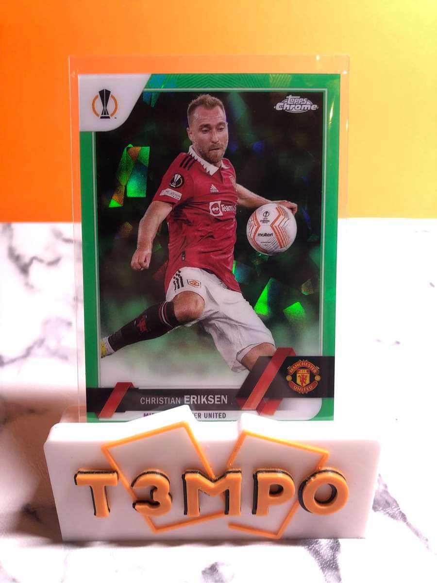 Christian Eriksen NUMBERED 70/70 GREEN (mini 1 of 1) Topps chrome 2023 soccer trading card