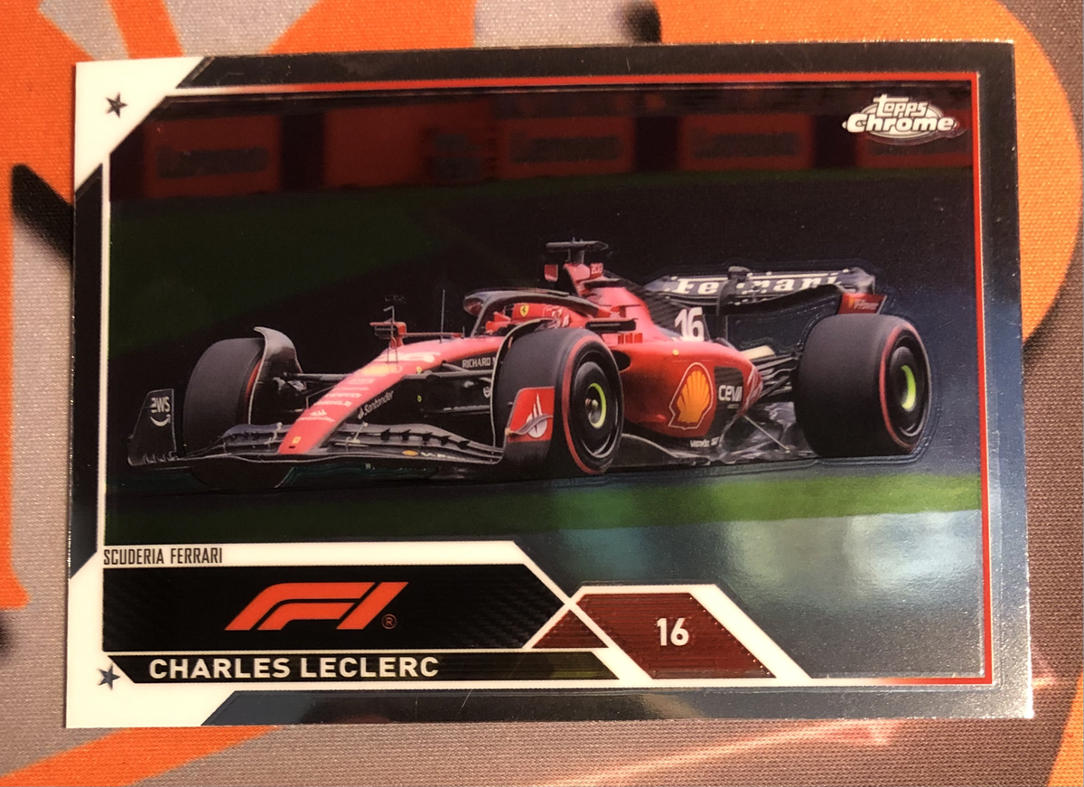 Charles Leclerc Topps Chrome F1 trading card