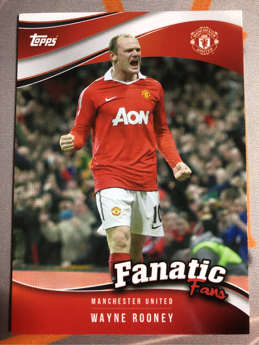 Wayne Rooney RARE Topps Fanatics soccer trading card