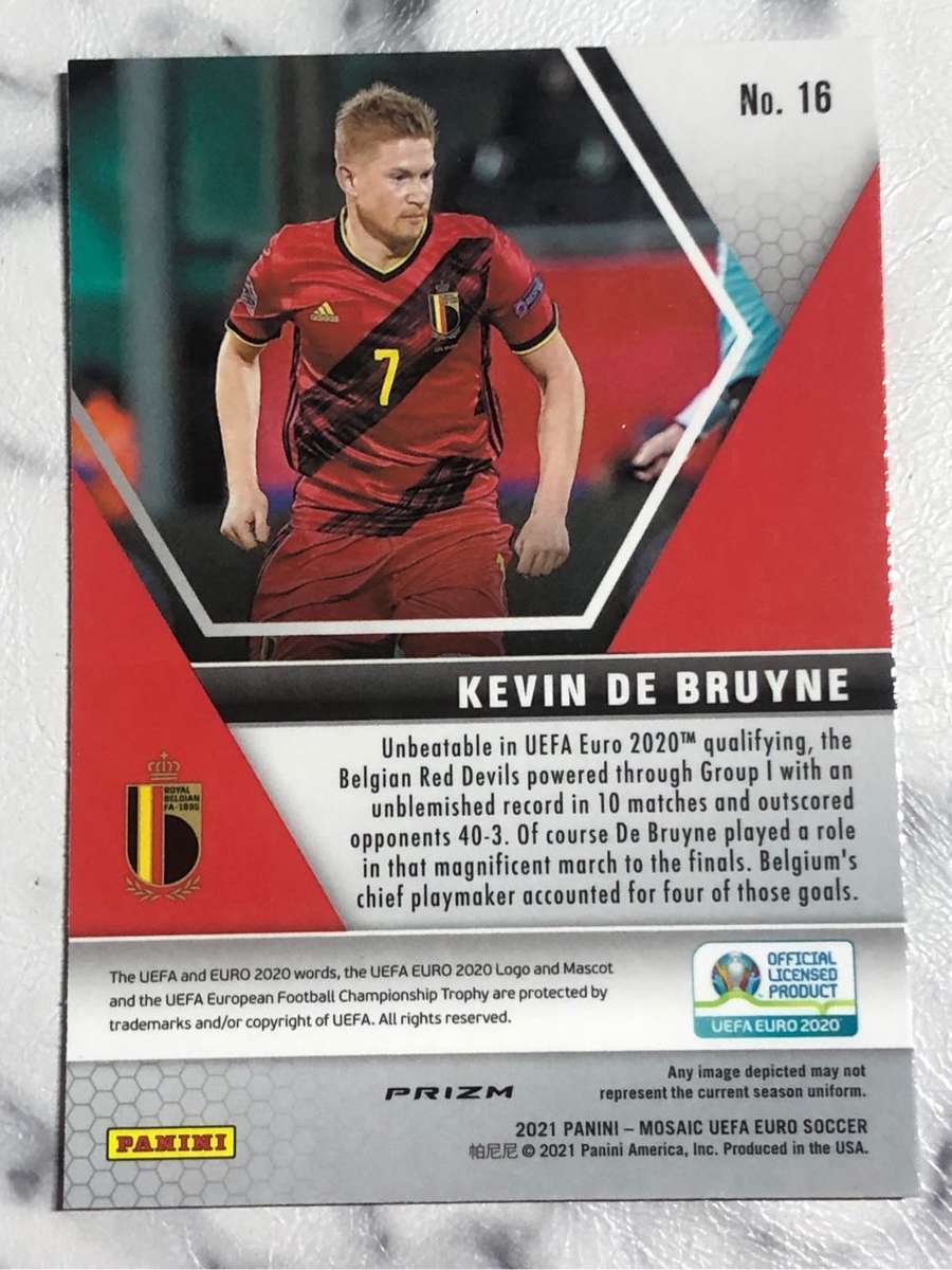 Kevin De Bruyne RARE Mirror Mosaic variant  2021 Soccer trading card