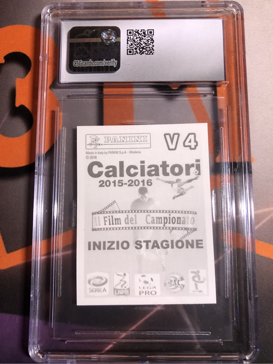Donnarumma 2015 ROOKIE sticker CGS 9.5 graded soccer trading card
