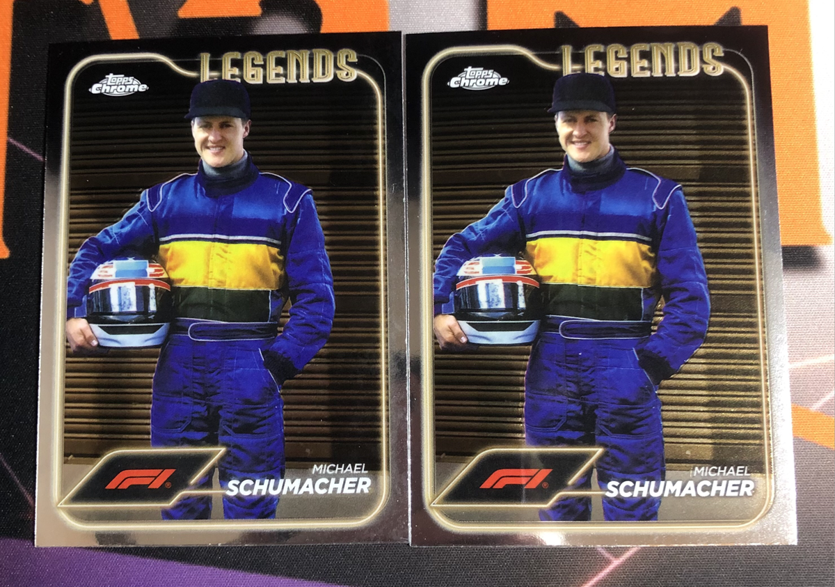 Michael Schumacher F1 Topps Chrome trading card