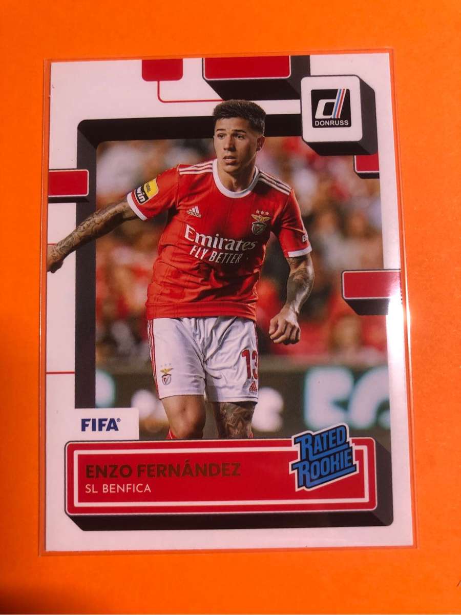 Enzo Fernandez Rated ROOKIE Donruss 2022 Soccer trading card