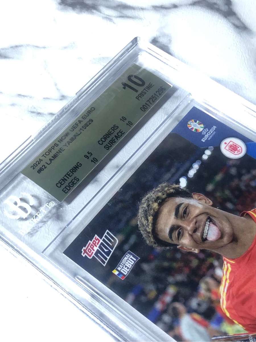 Lamine Yamal Graded BGS 10 gold label Rookie Topps now Winning Euros