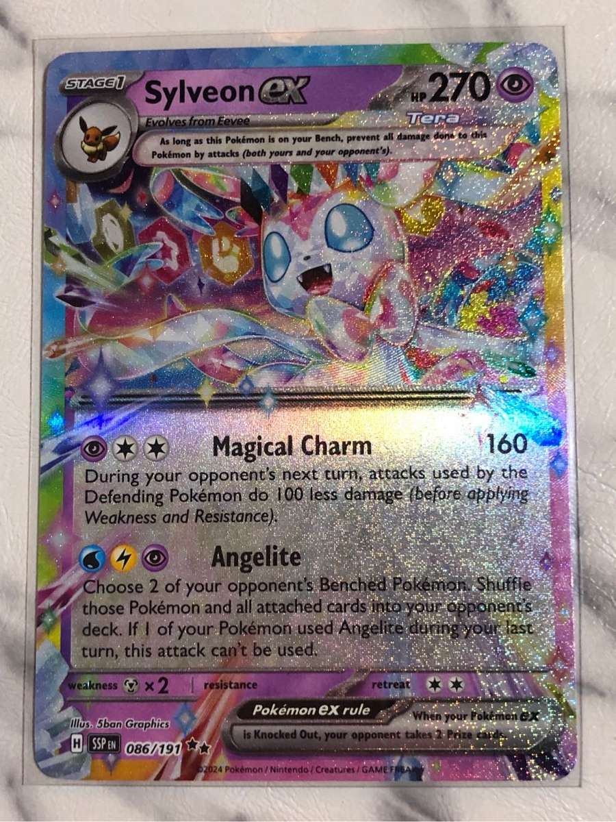 Sylveon EX 086/191 - SV Surging Sparks Pokemon trading card