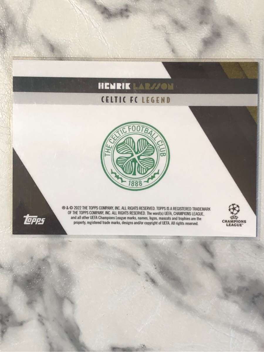 Henrik Larsson Celtic LEGEND Topps Deco 2022 Soccer trading card