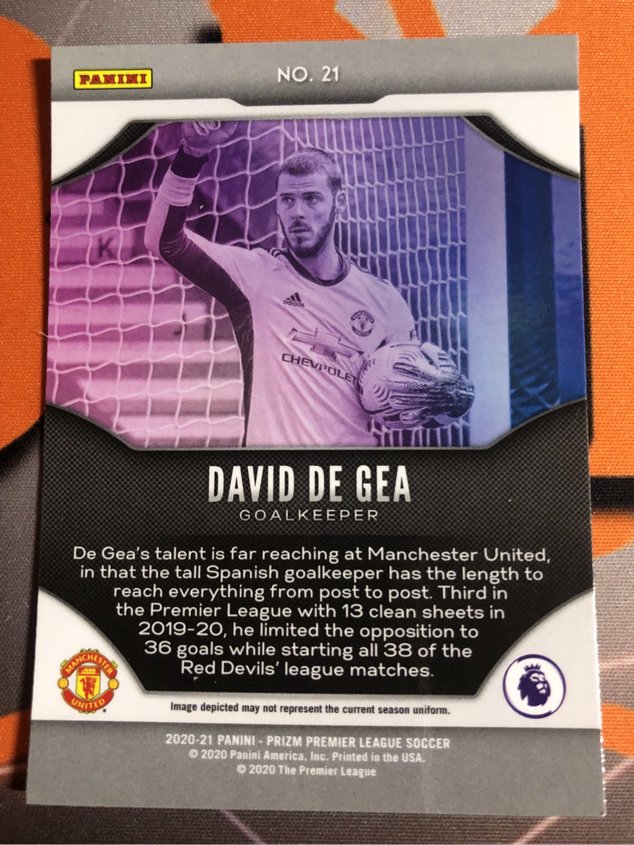David De Gea FIREWORKS Prizm 2020  Man United Soccer trading card