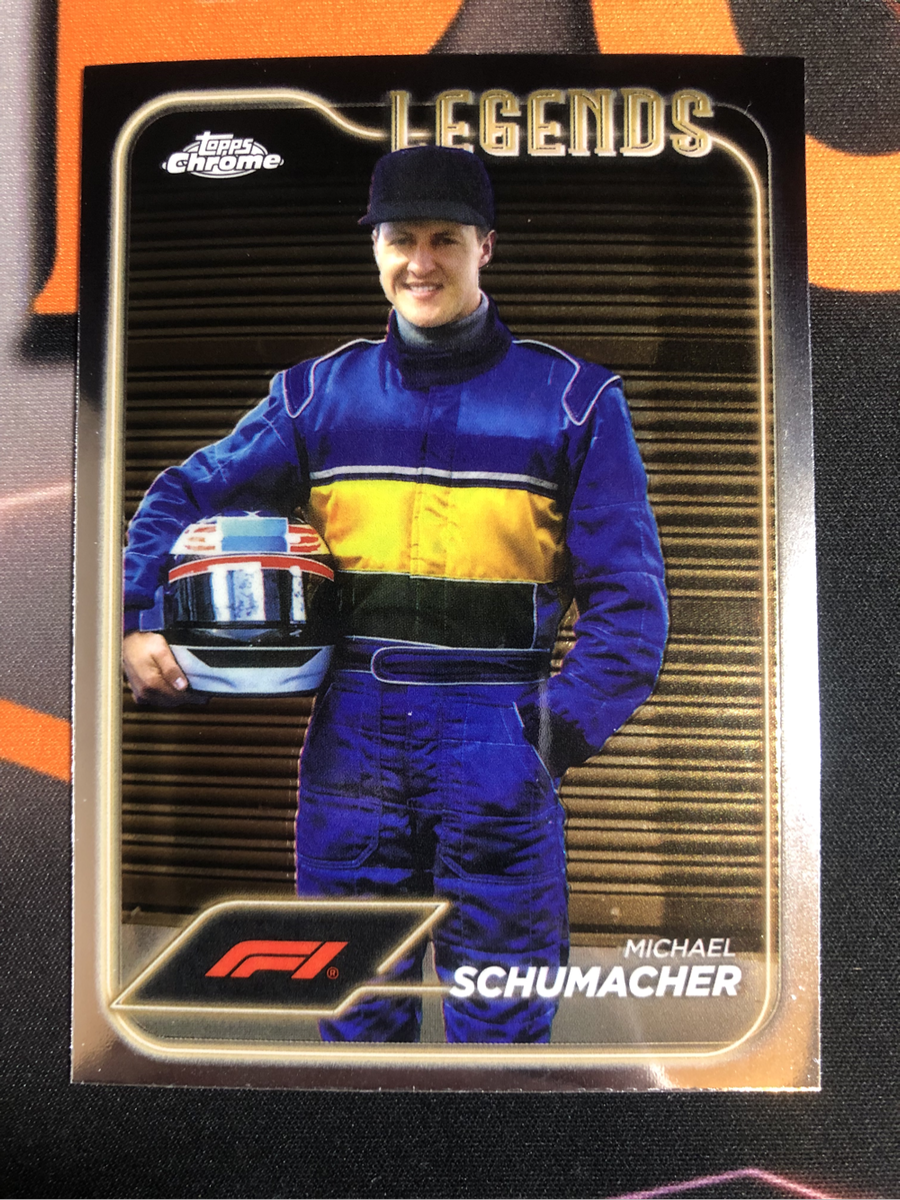 Michael Schumacher F1 Topps Chrome trading card