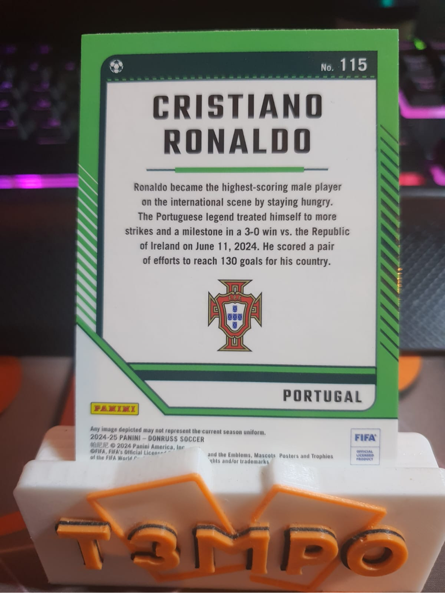 Cristiano Ronaldo RARE Donruss Optic Soccer trading card
