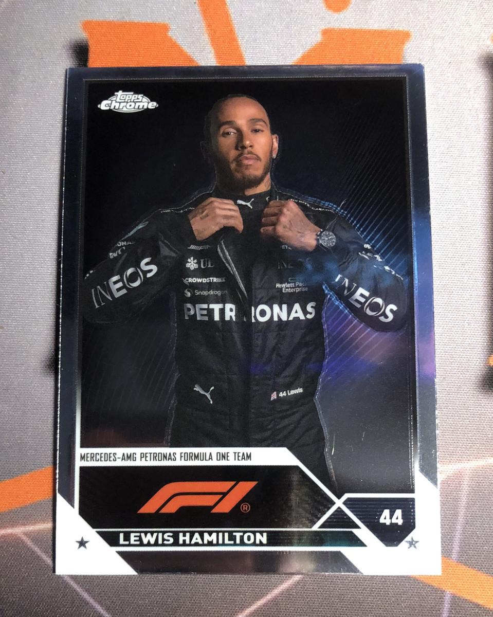 Lewis Hamilton F1 Topps Chrome 2023 trading card