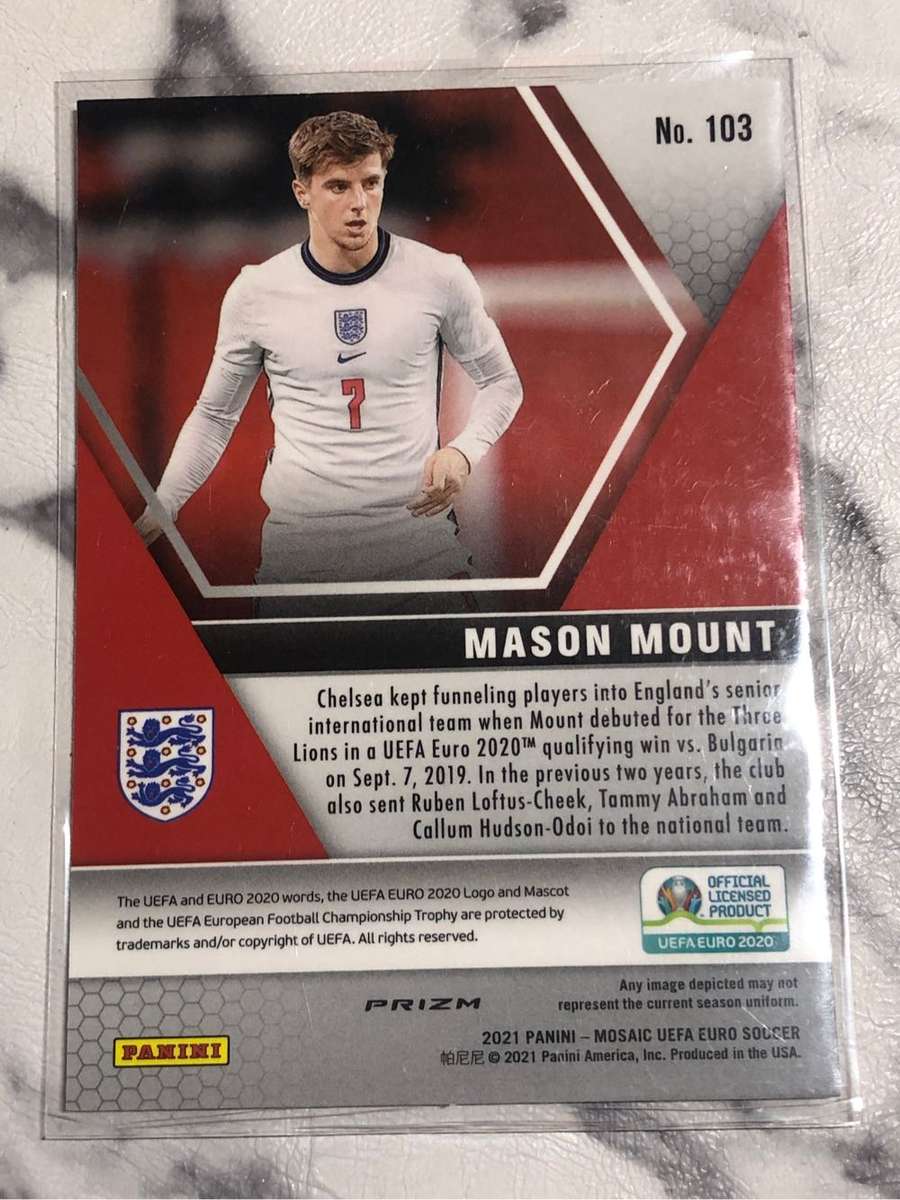Mason Mount Mirror REFRACTOR 2021 Mosaic Euros Soccer trading card 