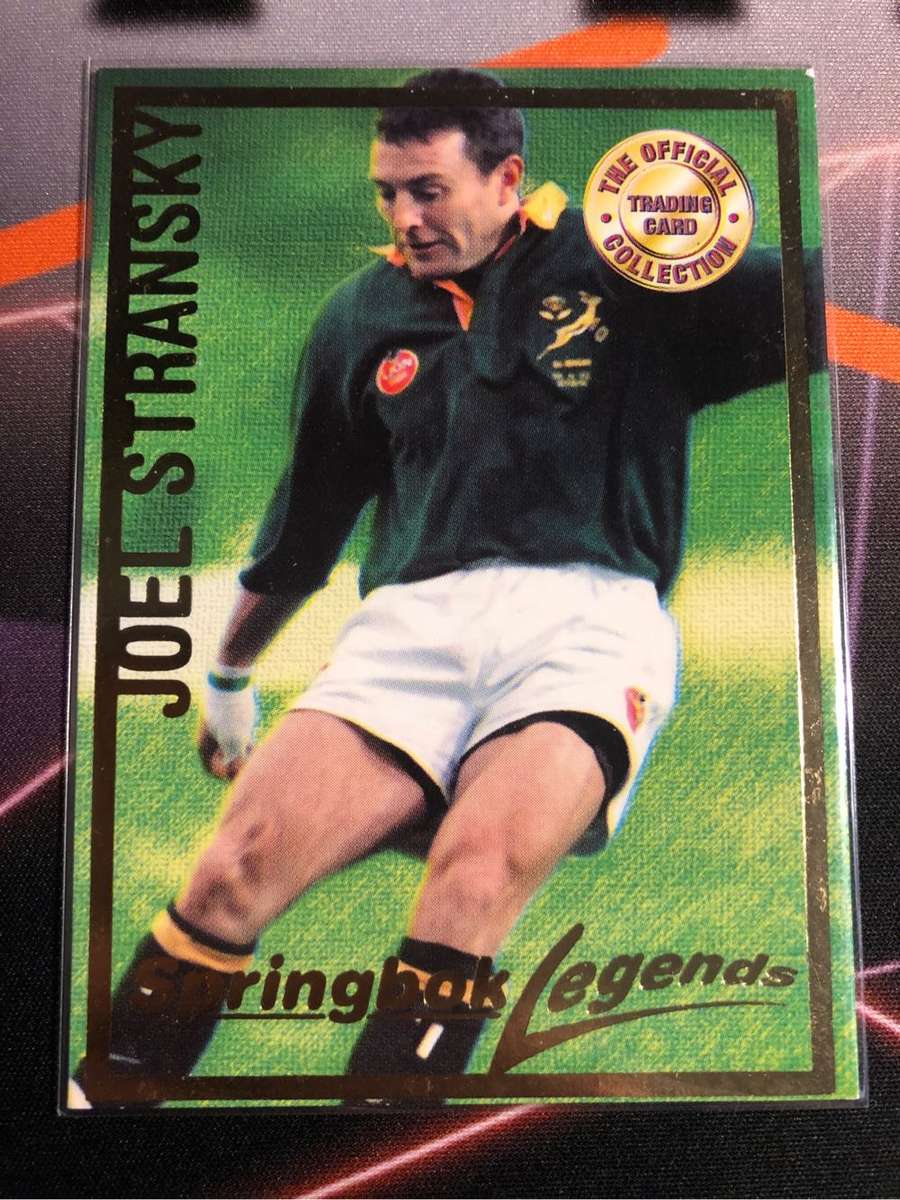 Joel Stransky Springbok Legends 1997 Rugby trading card