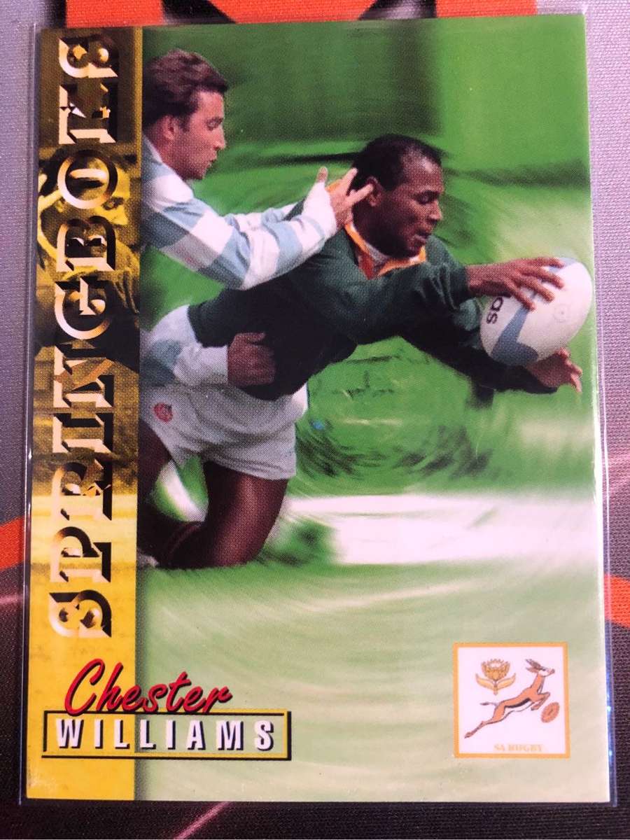 Chester Williams RARE Springbok 1997 Rugby trading card