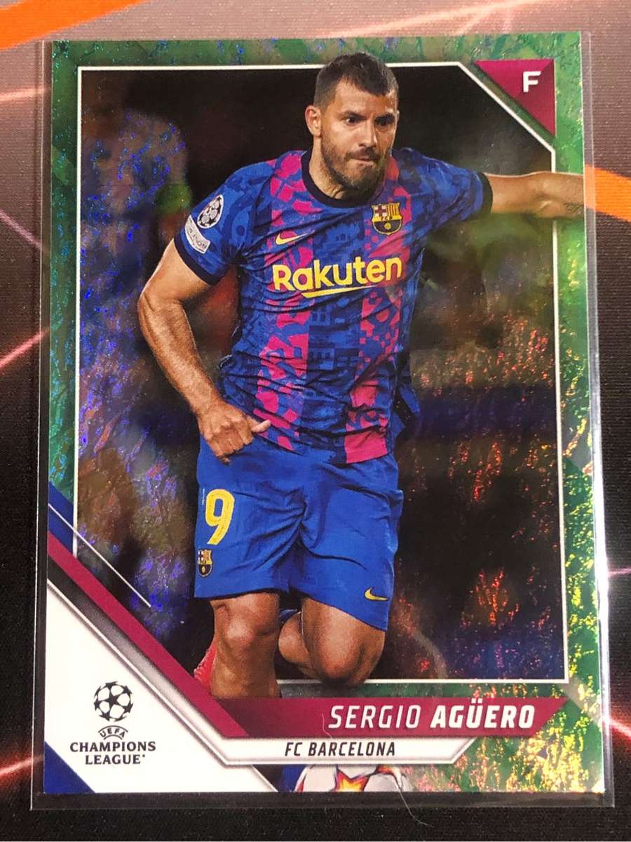 Sergio Agüero Topps Jade edition 2022 Soccer trading card
