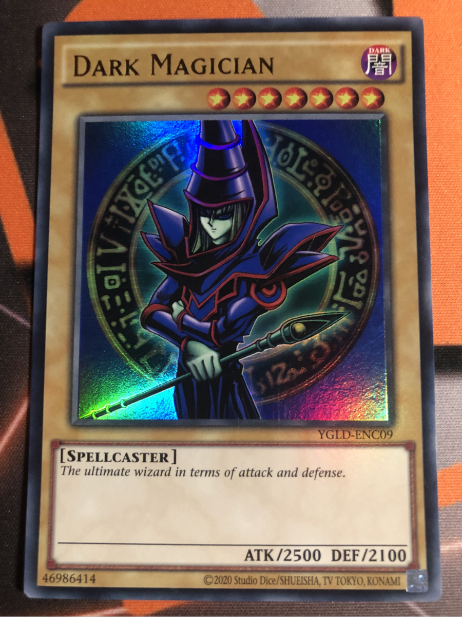 Dark Magician YGLD-ENC09 Yugioh trading card